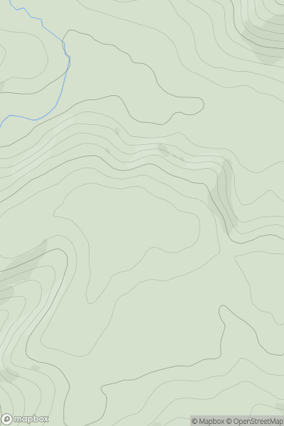 Thumbnail image for Park Hill [Welshpool to Hay-on-Wye] showing contour plot for surrounding peak